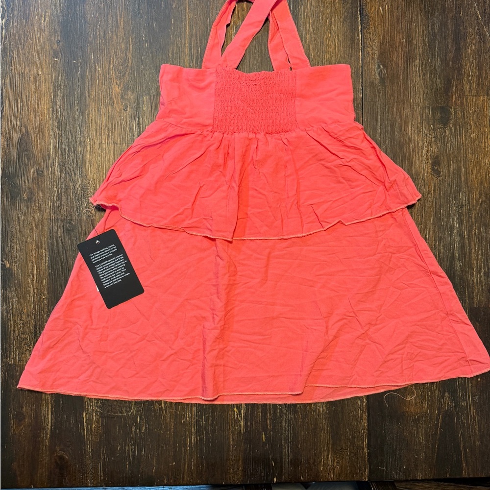 Chaser Coral Layered Kids Dress